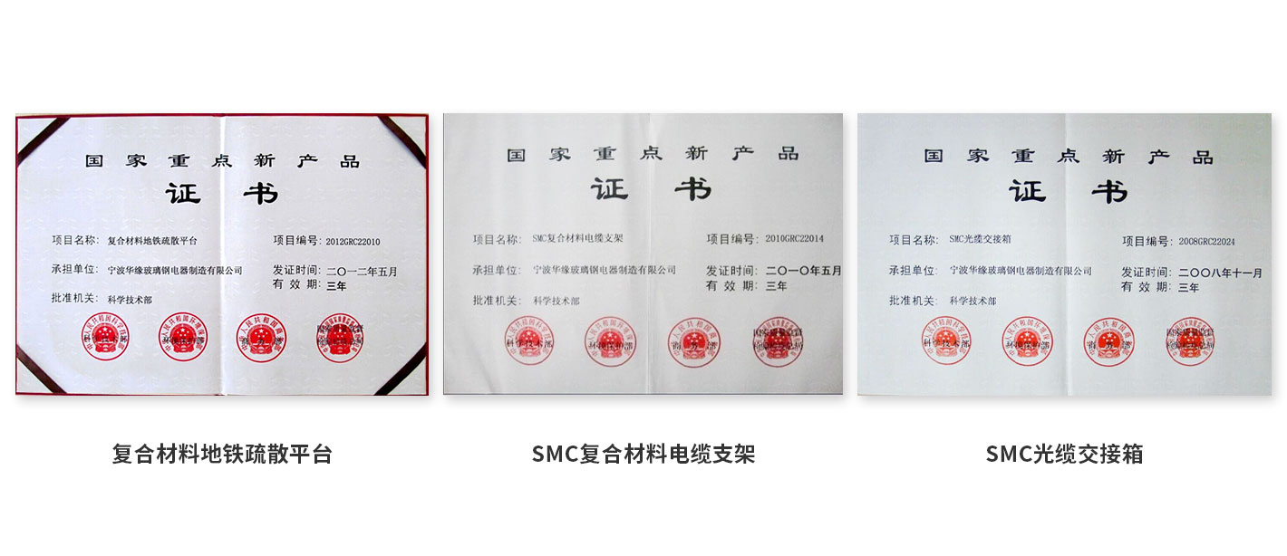 華源新材料股份有限公司-產(chǎn)品證書